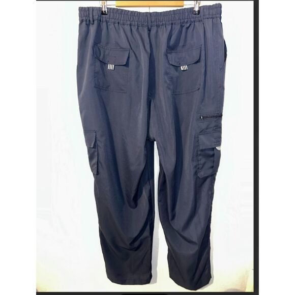 472 Men’s Navy Cargo Jogger Pants with Drawstring Waist – Athletic Fit - Picture 3 of 6